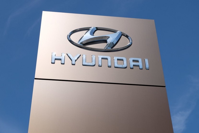Beberapa waktu lalu pabrikan mobil asal Korea Selatan, Hyundai, telah memamerkan konsep ‘mobil terbarng’ yang baru diusungnya ke Consumer Electronics Show (CES) di Las Vegas (Ilustrasi logo Hyundai)
