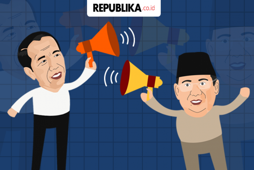 Jokowi and Prabowo (ilustrasi)
