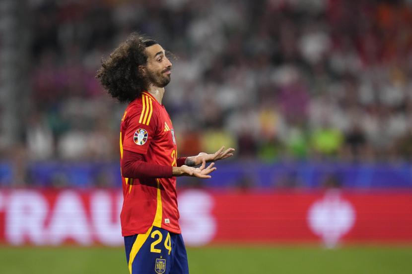 Bek timnas Spanyol Marc Cucurella.