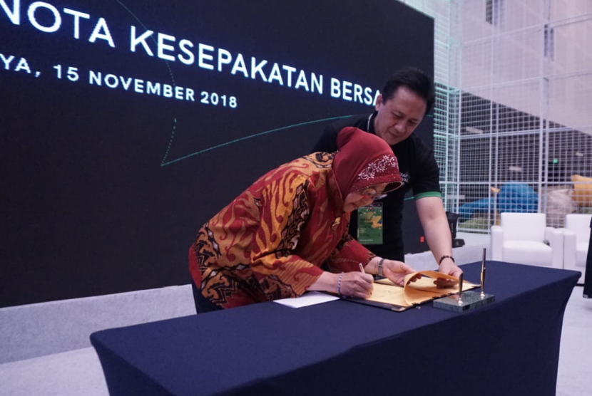 Bekraf bersama Pemkot Surabaya kerja sama mengembangkan ekonomi kreatif.