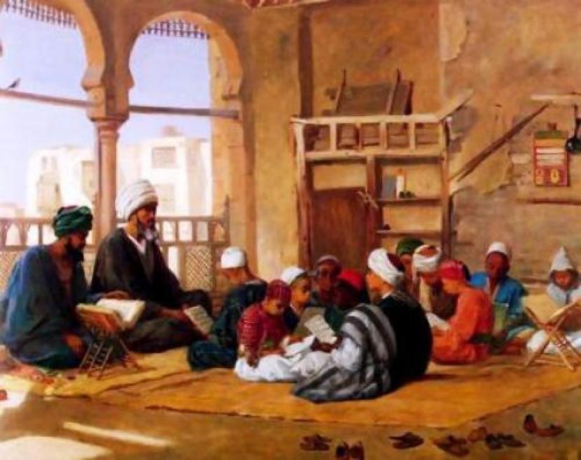Ilustrasi sarjana Muslim Abad Pertengahan. Kontribusi Ibnu Khaldun diakui dunia Barat sepanjang masa 