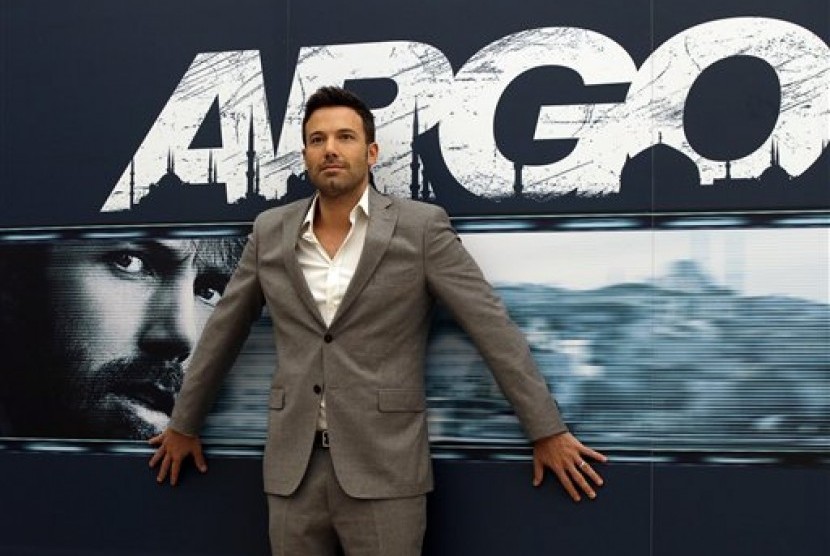 Ben Affleck, saat mempromosikan film terbarunya, Argo, saat launching di Roma, Italia, Jumat (19/10).