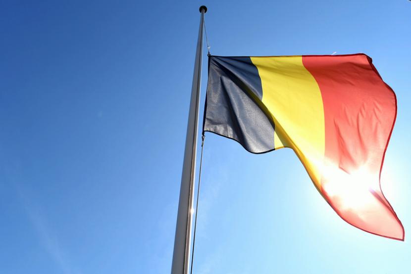 Bendera Belgia, ilustrasi. Pemogokan sehari secara serentak untuk memprotes kenaikan biaya hidup terjadi Belgia pada Senin (20/6/2022).