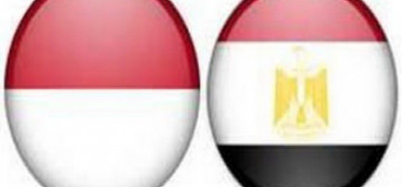 Bendera Indonesia-Mesir (ilustrasi)
