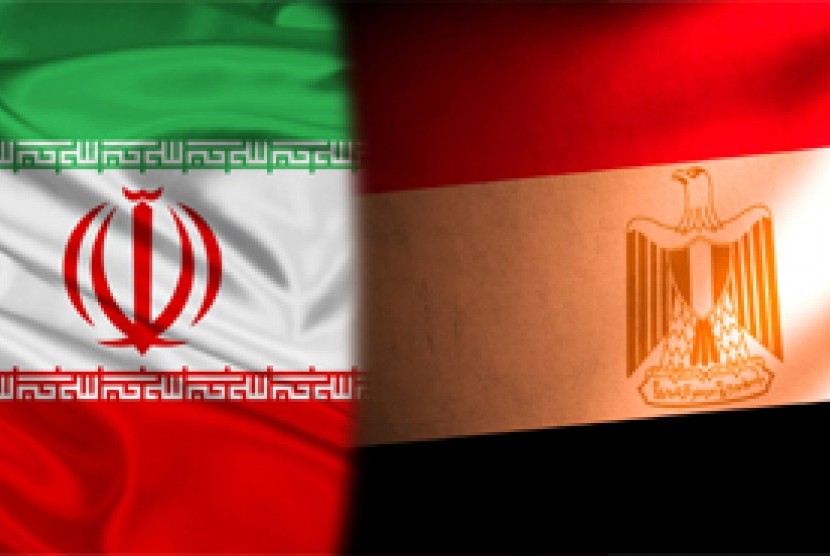 Bendera Iran-Mesir/ilustrasi