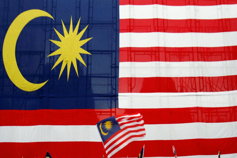 Bendera Malaysia (ilustrasi. Viral maling uang masjid di Malaysia dimandikan seperti mayat. 