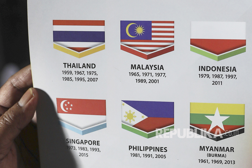 Indonesian flag was printed upside down in the SEA Games reference book.
