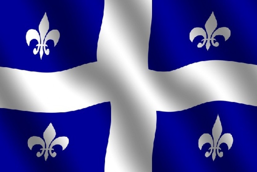 Bendera Quebec Kanada