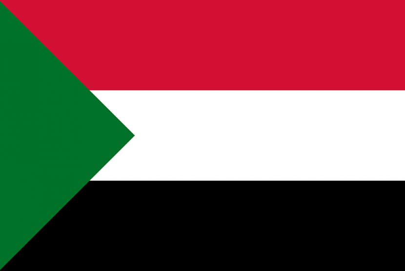 Sudan kembali menghadapi kudeta militer.  Bendera Sudan