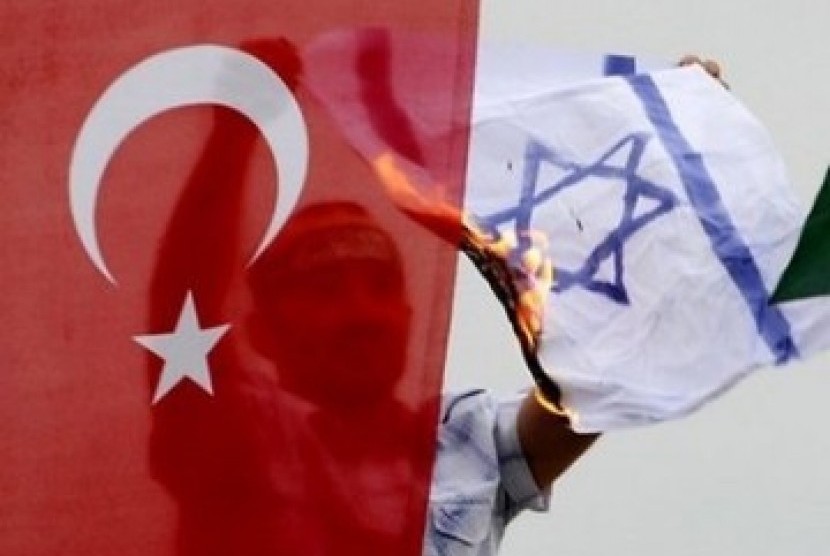 Bendera Turki dan Israel