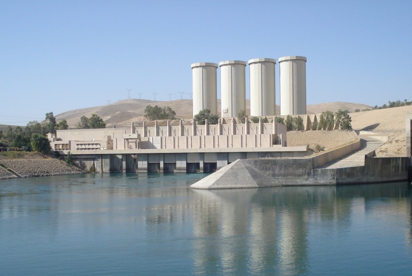 Bendungan besar di kota Mosul, Irak