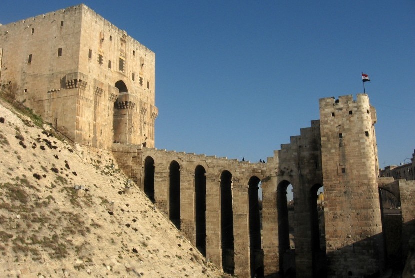 Benteng Aleppo di Suriah.