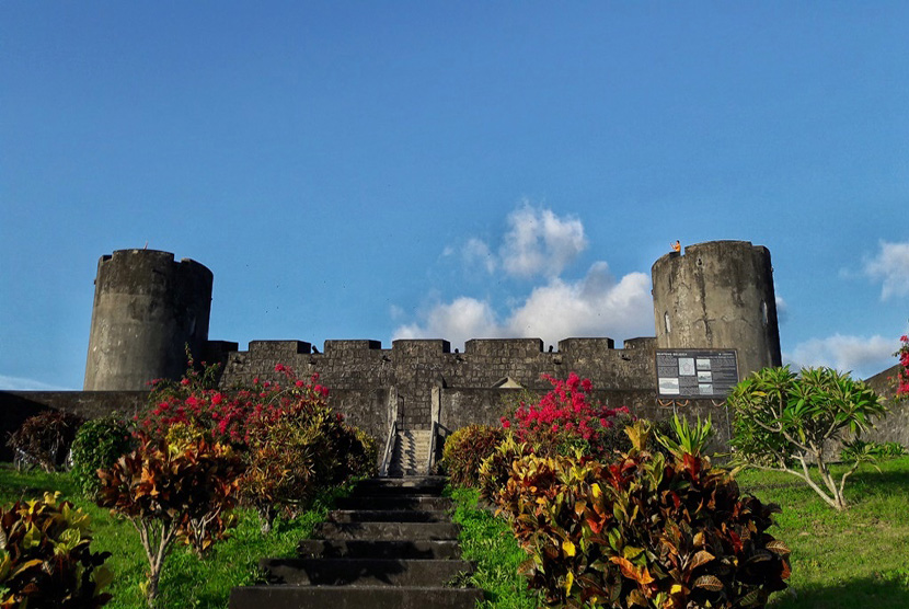 Benteng Belgica yang menjadi salah satu benteng peninggalan Belanda di Kepulauan Banda Neira. 