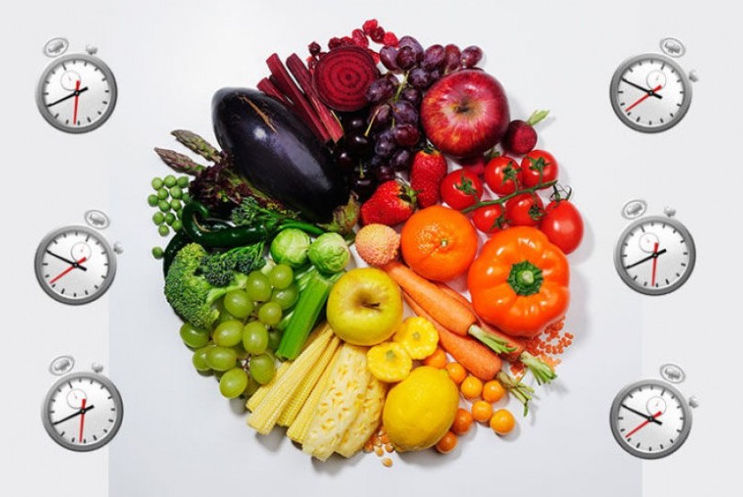 Berbagai jenis sayur dan buah