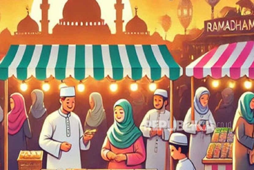 Berbisnis saat Ramadhan (ilustrasi).