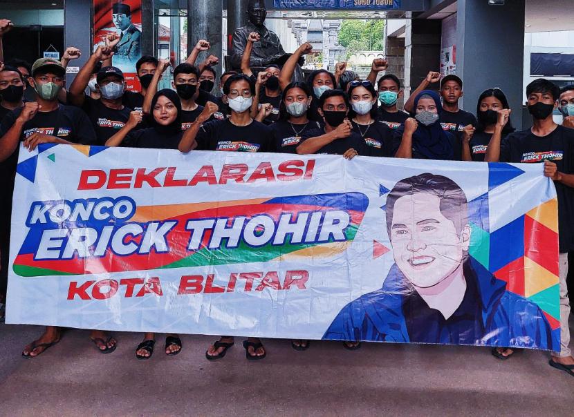 Berhasil Bangkitkan Ekonomi, Erick Thohir Didukung Warga Blitar Maju Pilpres 2024