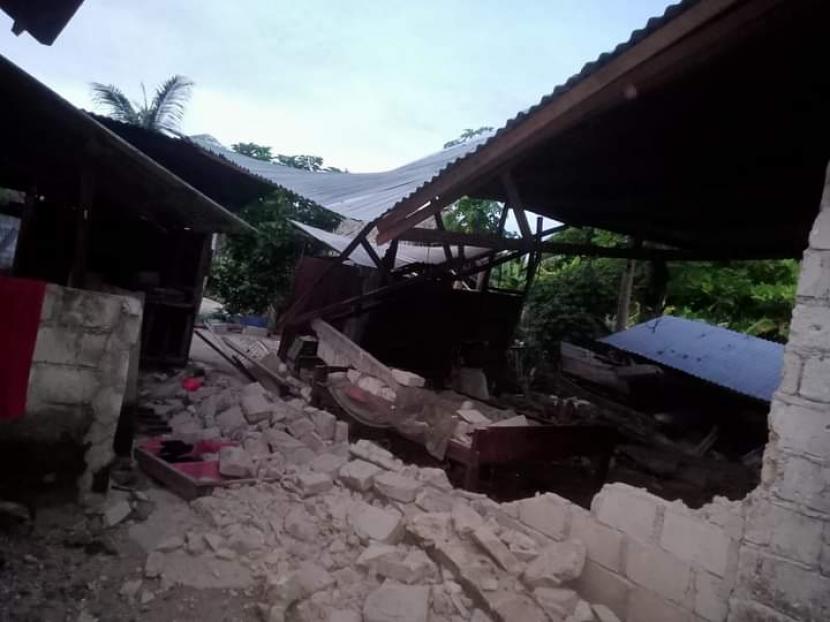 Rumah rusak akubat gempa (ilustrasi). BBPD mencatat setidaknya ada 40 rumah rusak akibat gempa di Kupang, NTT.