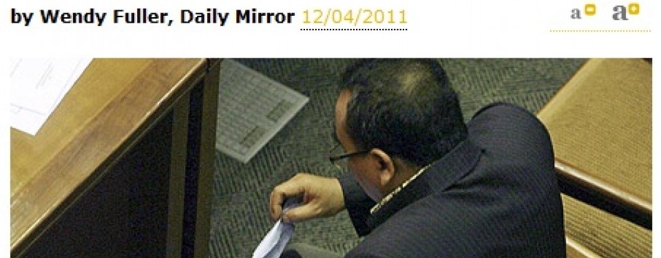 Berita Arifinto di laman Mirror