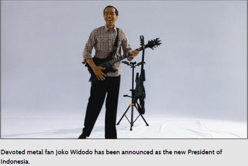 Berita kemenangan Jokowi di situs musik luar negeri