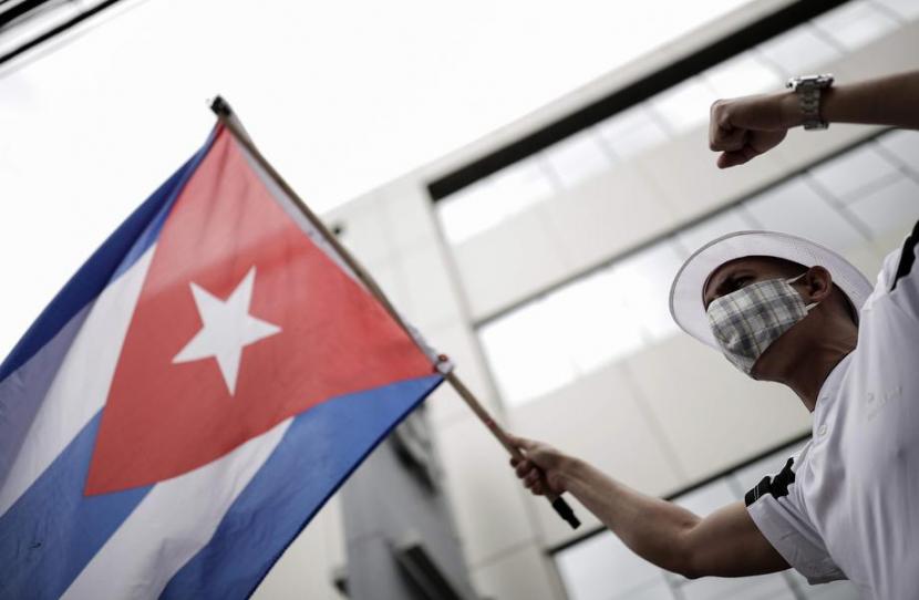 Komisi HAM PBB Minta Kuba Bebaskan Pengunjuk Rasa. Foto: Demonstrasi di Kuba