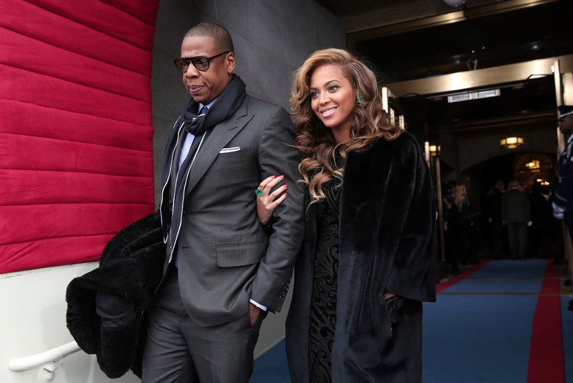 Beyonce bersama suaminya Jay-Z.