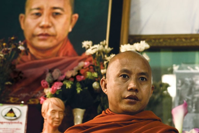 Biksu radikal Ashin Wirathu.