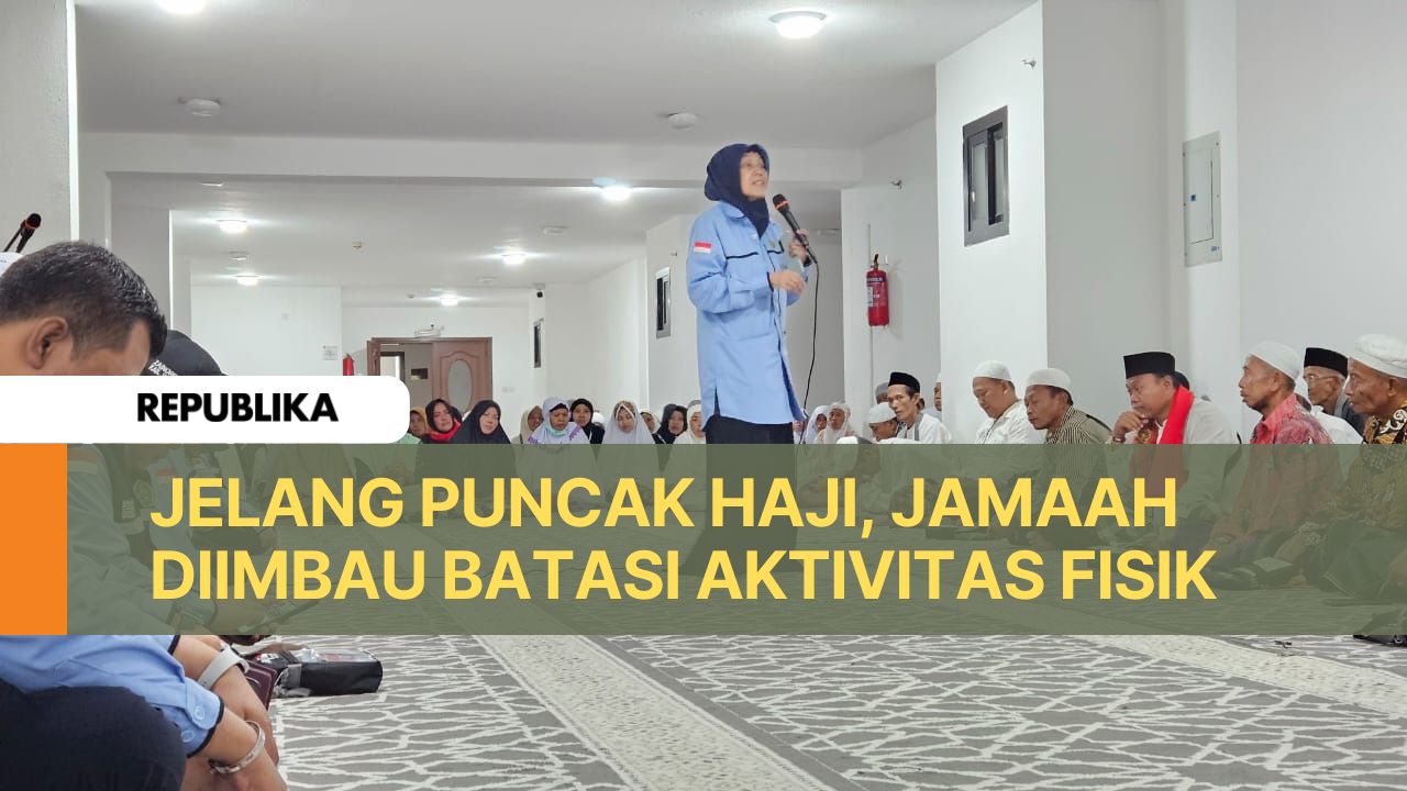 Bimbingan manasik haji jelang puncak ibadah haji.