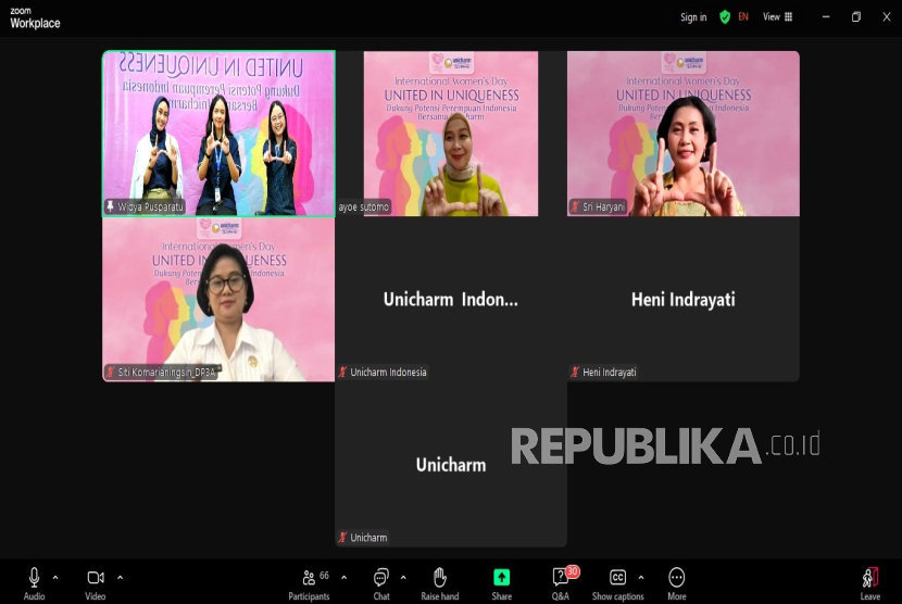  Bincang-bincang daring memperingati Hari Perempuan Internasional 2025 bertema United in Uniqueness: Dukung Potensi Perempuan Indonesia Bersama Unicharm.