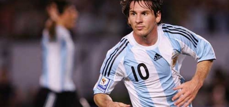 Bintang Tim Tango Argentina, Lionel Messi.
