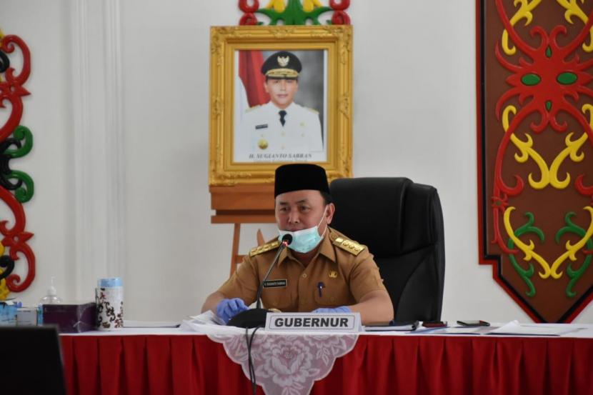 Biro PKP. Pemerintah Provinsi Kalimantan Tengah bersama dengan KPK RI mengadakan Rapat Koordinasi Program Pemberantasan Korupsi Terintegrasi 2020 Kalimantan Tengah, Selasa (5/5) di Istana Isen Mulang.