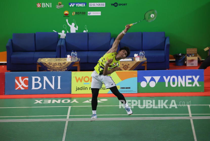 Bismo Raya Oktora tampil di Sirnas A, Jakarta, Senin (26/5/2025). 