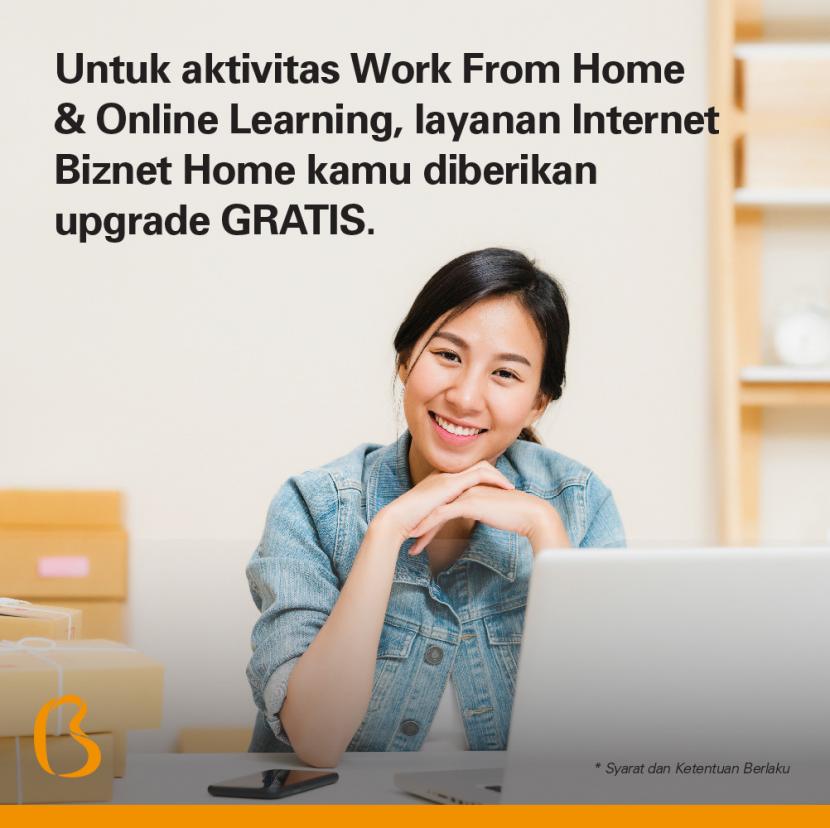 Biznet dukung Work From Home.(Biznet)