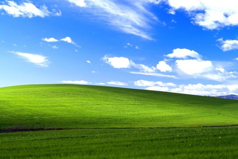 Bliss wallpaper di Microsoft XP