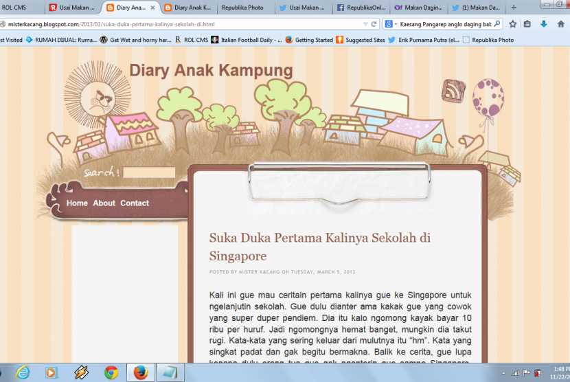 Blog milik Kaesang Pangarep.