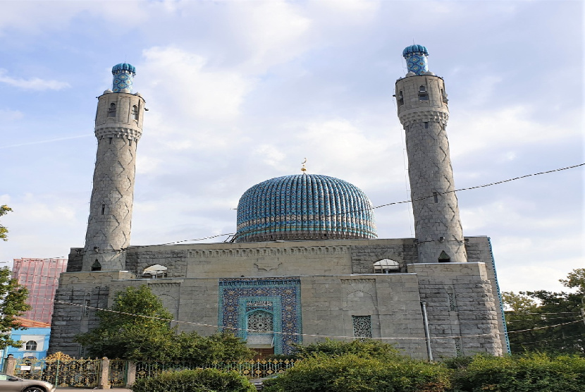 Tatarstan Rusia akan Rayakan Hari Peringatan. Foto:   Blue Mosque atau Masjid Biru di kota Saint Petersburg, Rusia dikenal rakyat Indonesia sebagai Masjid Soekarno.