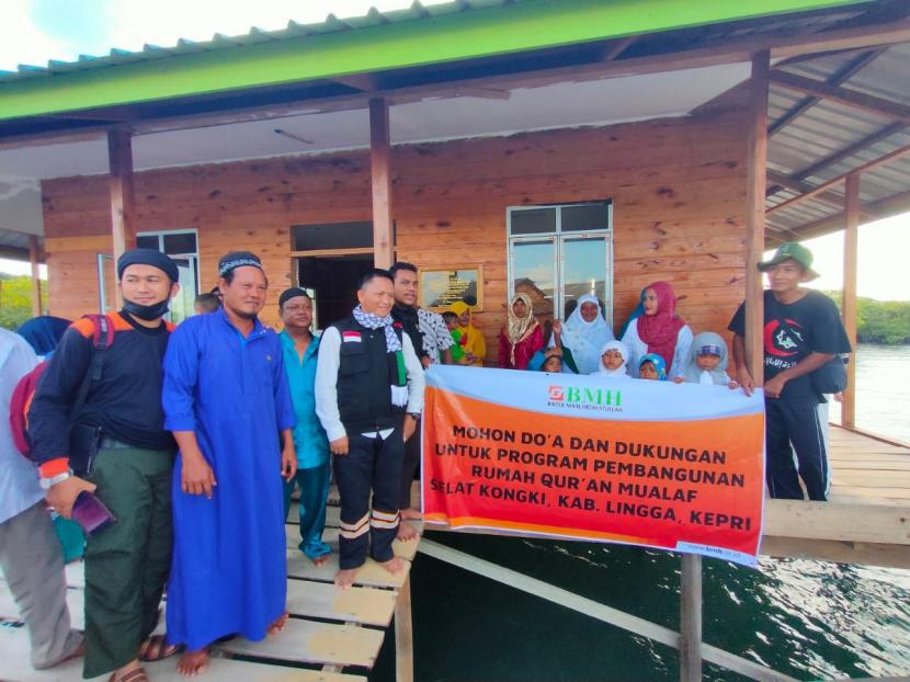 BMH akan mendirikan Rumah Quran untuk mualaf di Selat Kongki, Kabupaten Lingga, Kepulauan Riau (Kepri).