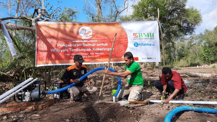 BMH bersama kitabisa membangun sumur bor untuk Pondok Pesantren Hidayatullah Mburak, Desa Macang Tangga, Kecamatan Komodo, Labuan Bajo, Kabupaten Manggarai Barat, NTT.