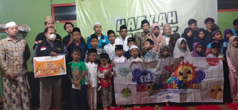 BMH Gerai Demak menggelar santunan untuk 1.000 anak yatim di Desa Babalan, Kecamatan Wedung,  Kabupaten Demak, Jawa Tengah, Ahad (4/9/2022).