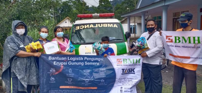 BMH Perwakilan Jawa Timur kembali adakan aksi lanjutan untuk membantu para pengungsi akibat erupsi Gunung Semeru, Ahad  (6/12).