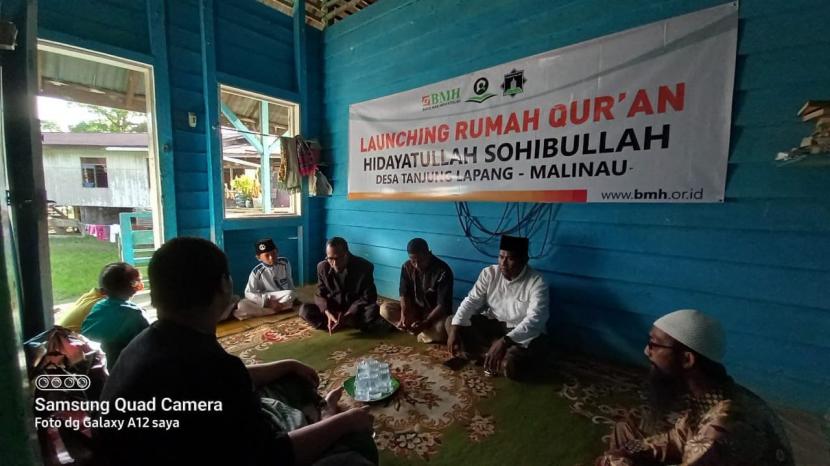 BMH Perwakilan Kalimantan Utara (Kaltara) meresmikan empat Rumah Quran di Malinau, Kamis (18/11).