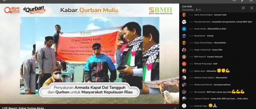 BMH Perwakilan Kepulauan Riau kembali hadir ke Kabupaten Lingga dalam rangka menyampaikan hewan kurban dan  bantuan dua unit kapal dakwah untuk dai tangguh.