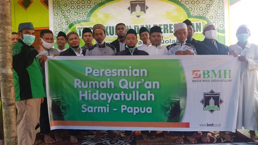 BMH Perwakilan Papua meresmikan Rumah Quran di Bonggo, Kabupaten Sarmi.