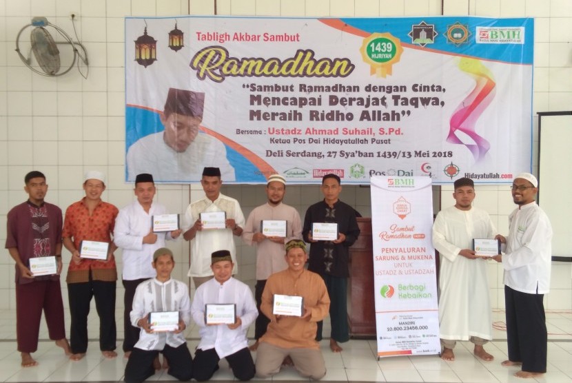 BMH Sumut menggelar acara Berbagi Kebaikan untuk Dai Tangguh, ustaz, imam masjid dan mualaf.