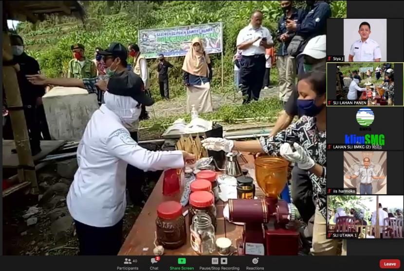 Sekolah Lapang Iklim (SLI) secara virtual di di Desa Legoksari, Kecamatan Tlogomulyo, Temanggung, Jawa Tengah.