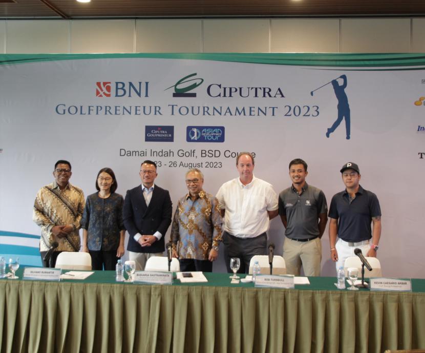 BNI Ciputra Golfpreneur Tournament akan kembali digelar di Damai Indah Golf – BSD Course, Banten, 23-26 Agustus. Turnamen ini merupakan bagian dari agenda Asian Development Tour (ADT). 