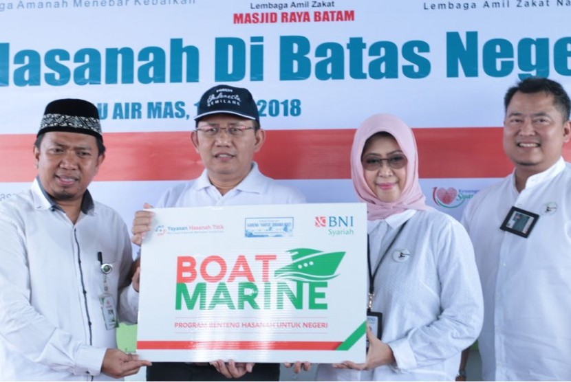 BNI Syariah bersama Yayasan Hasanah Titik melaksanakan program Benteng Hasanah di Batas Negeri.