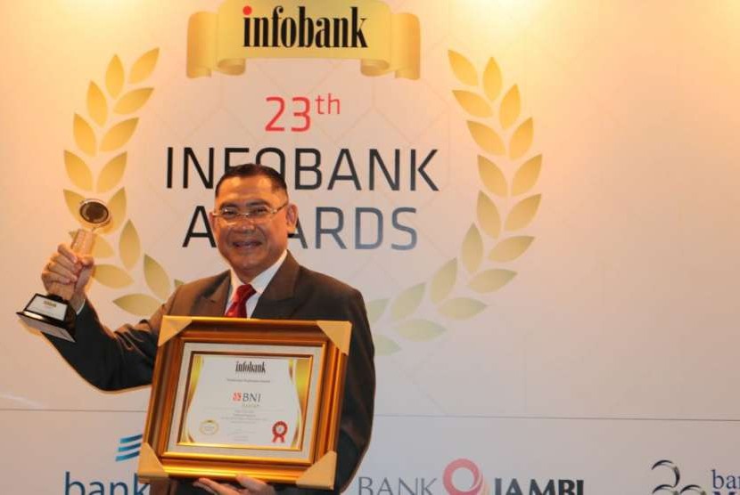 BNI Syariah menperoleh penghargaan bank syariah terbaik lima kali berturut-turut dari Infobank.