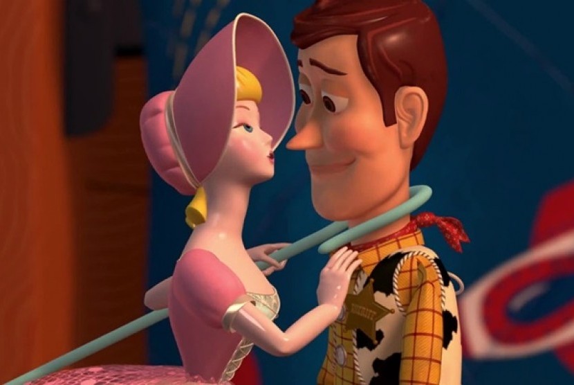 Bo-Peep dan Woody di film Toy Story