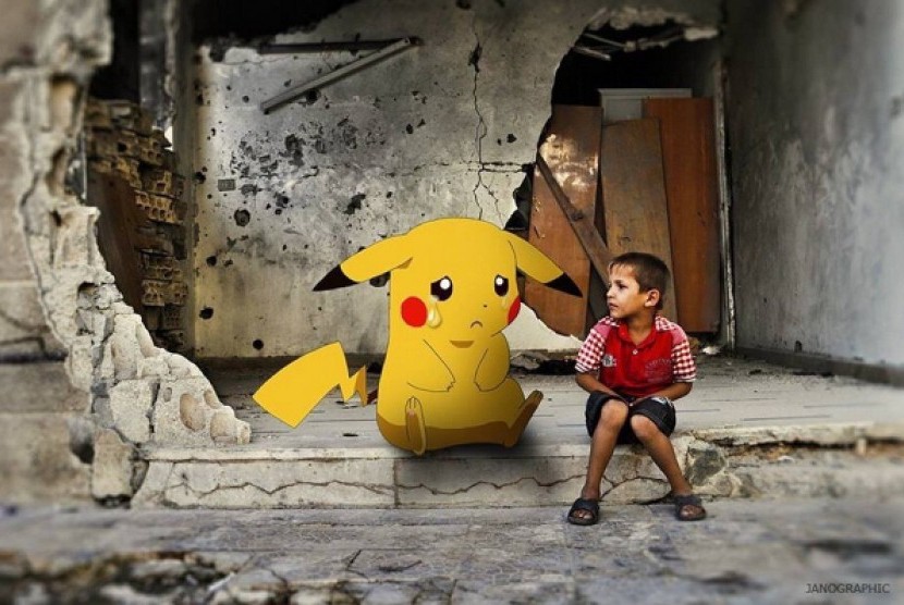 Bocah Suriah Gunakan Pokemon Tarik Perhatian Publik