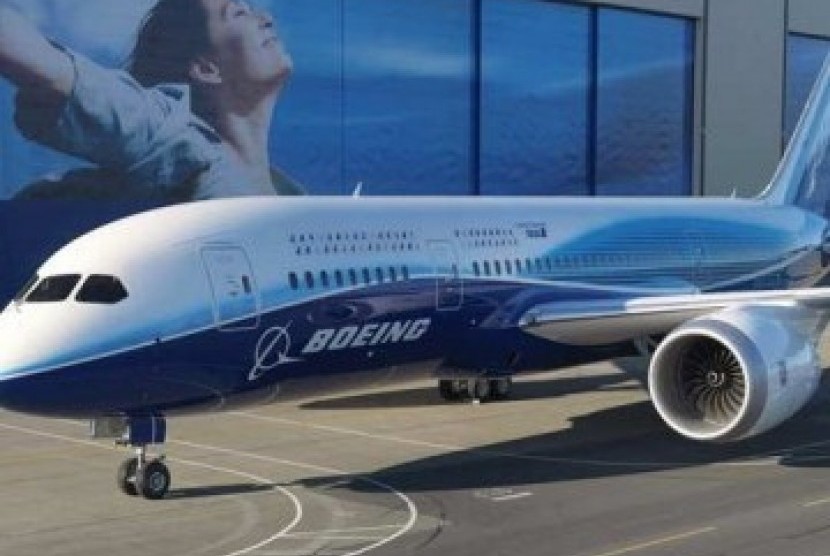 Pesawat Boeing. ilustrasi.